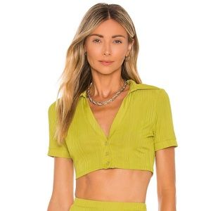 Revolve Bennie Crop Shirt